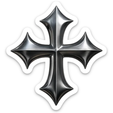 gothic object, reflective and gothic sticker