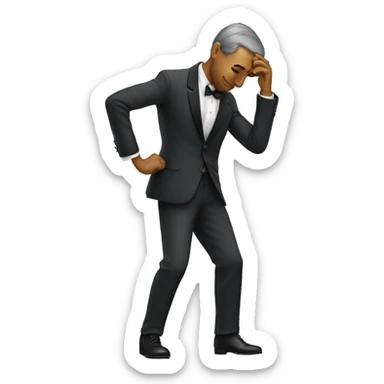 gentleman bowing sticker