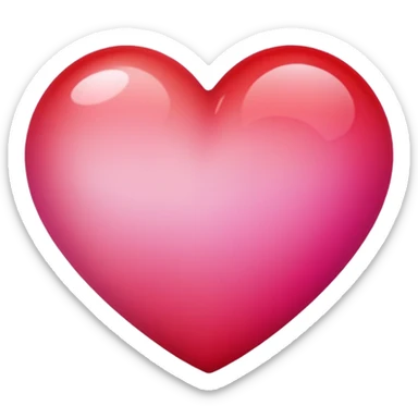 A simple heart emoji ❤️ with gradient colors sticker