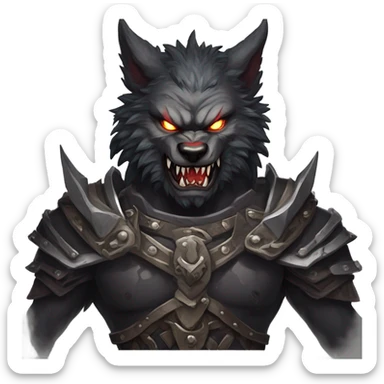 Wolf Demon sticker