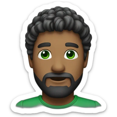 man of emerald sticker