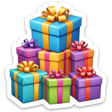 birthday presents sticker