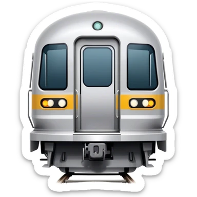 Subway Train (NYC) - Bombardier (Model Year: 2021) (Iconic colour: Silver) sticker
