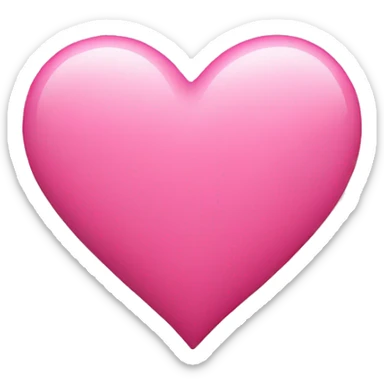 pink heart sticker