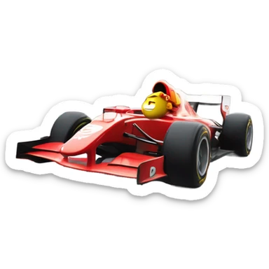 F1 driver racing in Monaco sticker