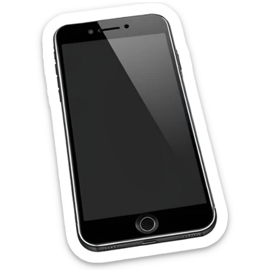 iPhone 15 modern smartphone minimal iconic no text sticker