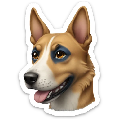 Bluehealer dog sticker
