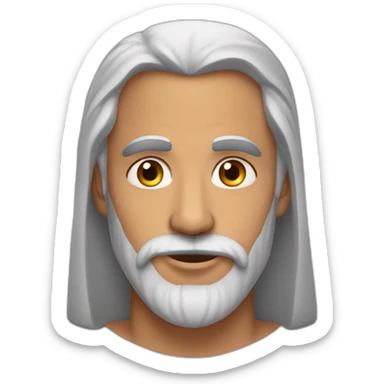 Arabe chauve barbe gros sticker