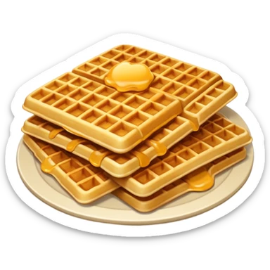 I want waffle frys sticker