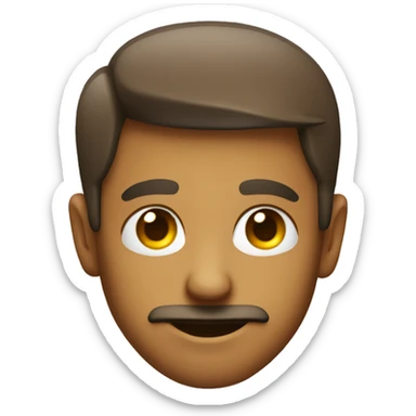 A smirking know-it-all face sticker