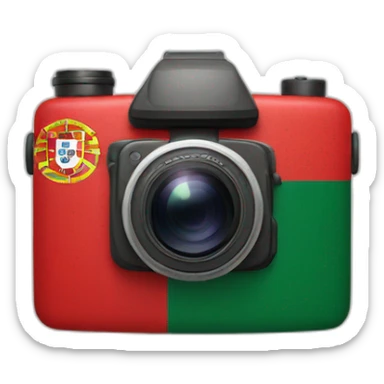 Camera with portugal flag sticker