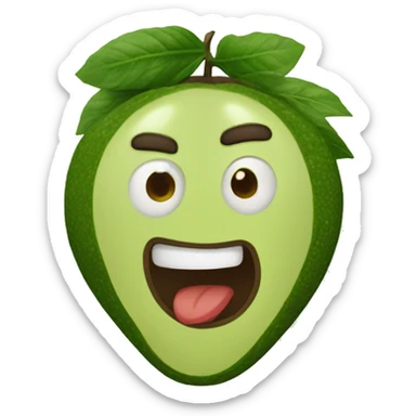 Un aguacate maqullada sticker
