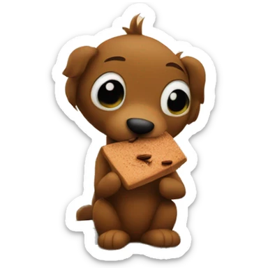 raff with cinnamon on the windowsill sticker