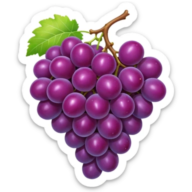 Purple grape sticker