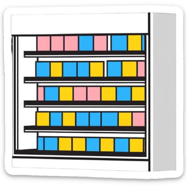 product showcase display sticker