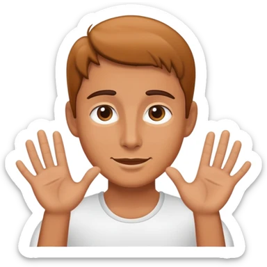 Personaje dando los buenos días sticker