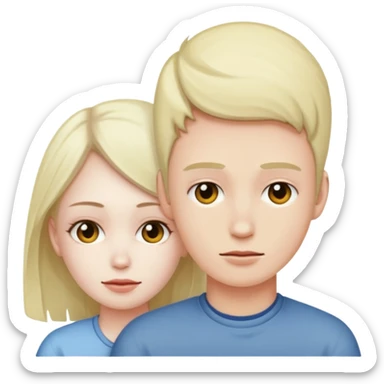 A person sitting on another persons head sticker