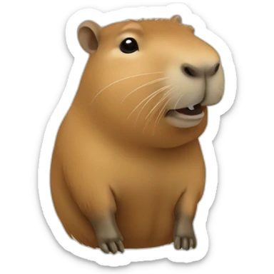 Capybara asiatique  sticker