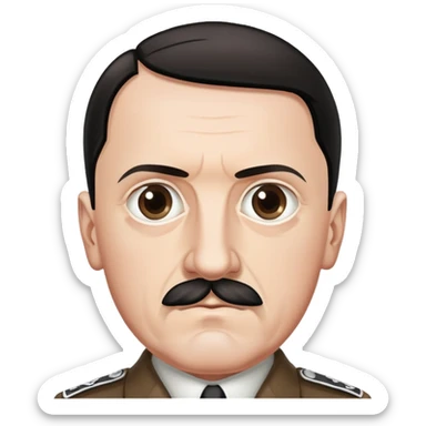 Adolf Hitler but Jewish sticker