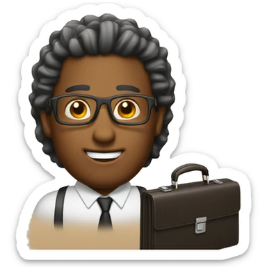 interview briefcase  sticker