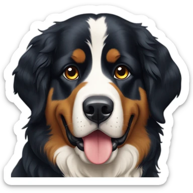 Sweden flag bernese mountain dog sticker