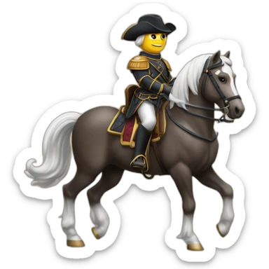 Cavaliere sur un cheval sticker