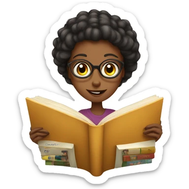 read a book with woma sticker
