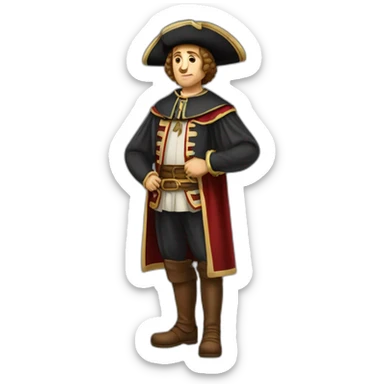 cristopholus columbus full body sticker