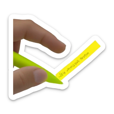 Text highlither  sticker