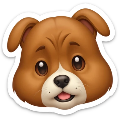 Confused dog scratching its head  sticker