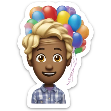 Happy birthday Balloon 8 years sticker