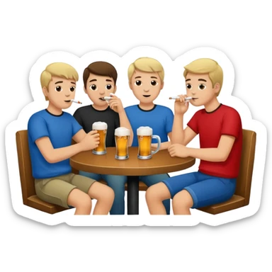 Drinking 100 beers and cigarettes with the Caucasian boys at a dive bar sticker