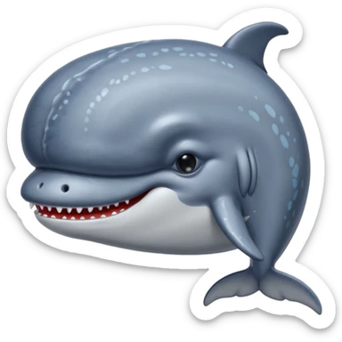 Angry whail also looking sad whail also looking super mad sticker