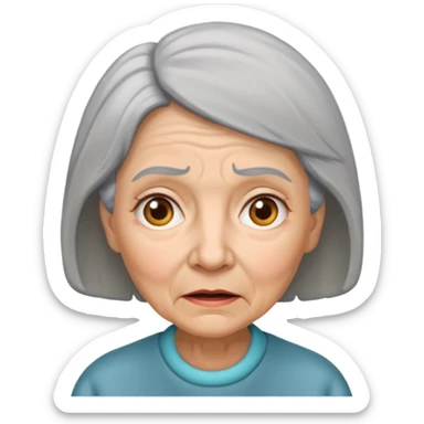  abuela con confundida sticker