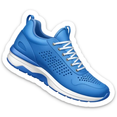 Tiburon con zapatillas azules sticker