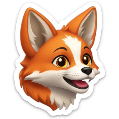 sweetie fox sticker