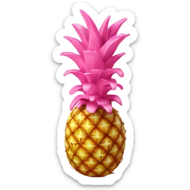 pink ananas sticker