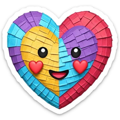 piñata heart sticker
