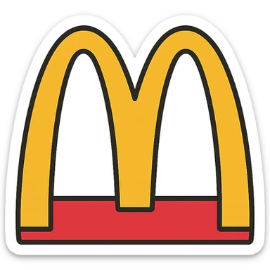 McDonald's logo sticker