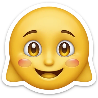 🙂‍↕️ and 🥹 mixed sticker