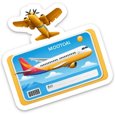 I will buy the flight ticket sticker