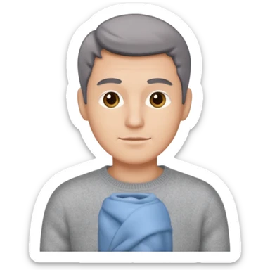 cashmere sweater grey men, just the sweater sticker