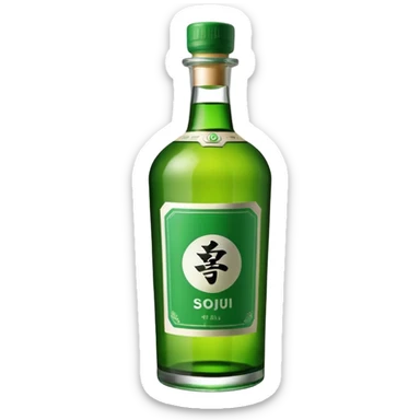 korea soju sticker