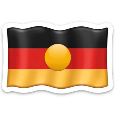 Flat Apple-style emoji of the German Empire flag sticker