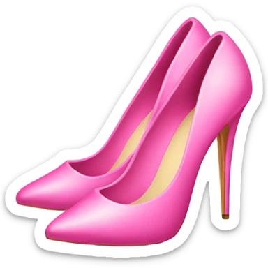 a pair of pink stiletto shoes sticker