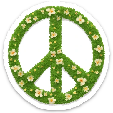 Peace sign sticker