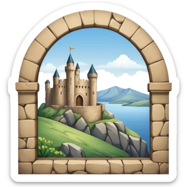 castle window sticker