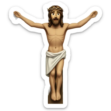 Jesus Christ on the cross sticker