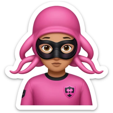 squid game pink character  sticker