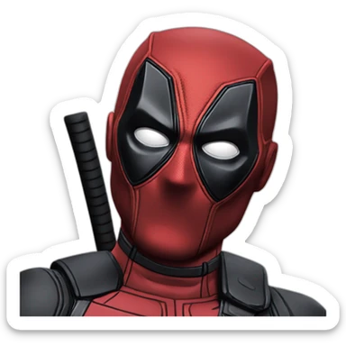 Deadpool shocking sticker